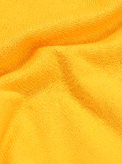 Varsity Jacket - Golden Yellow with Off White