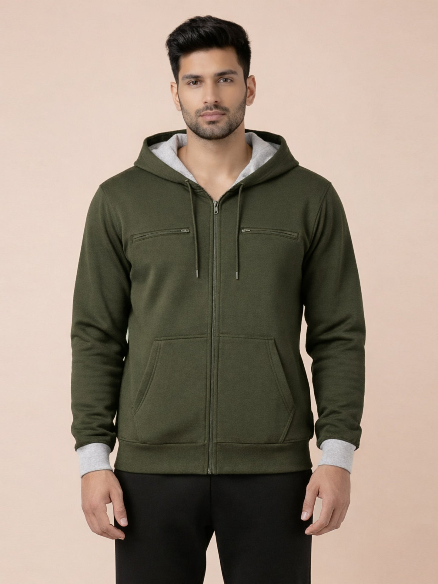 Travel  Explorer Hoodie - Olive Green