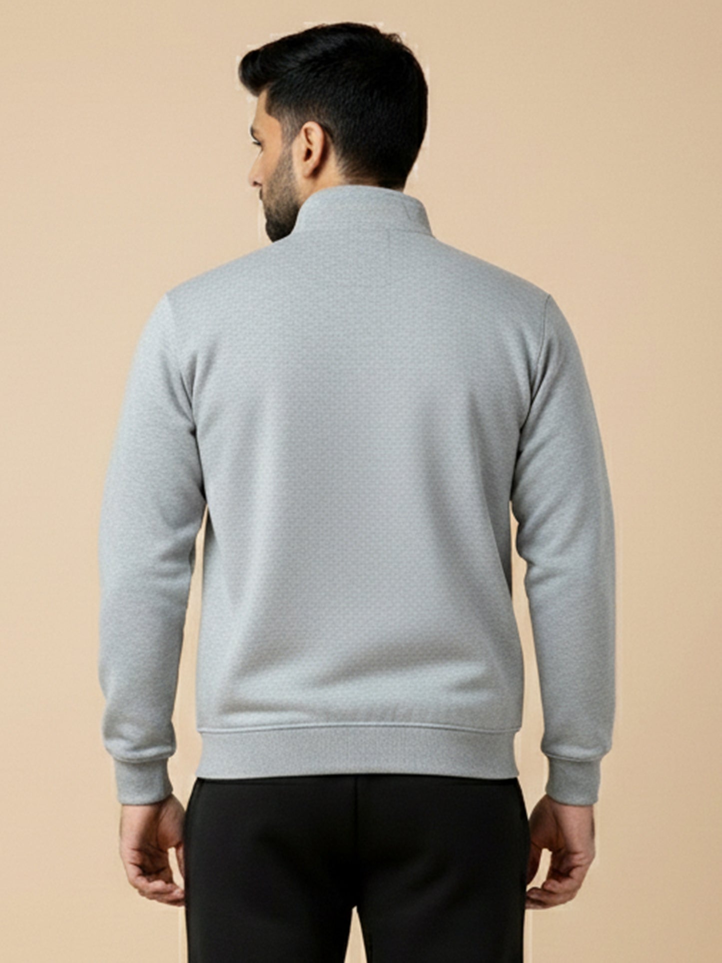 Bomber Jacket - Grey with Blue