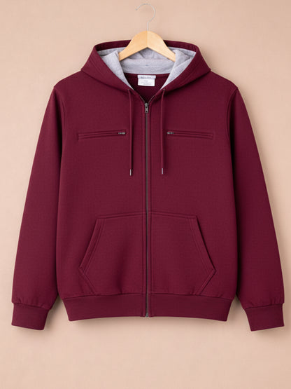 Travel Explorer Hoodie - Maroon