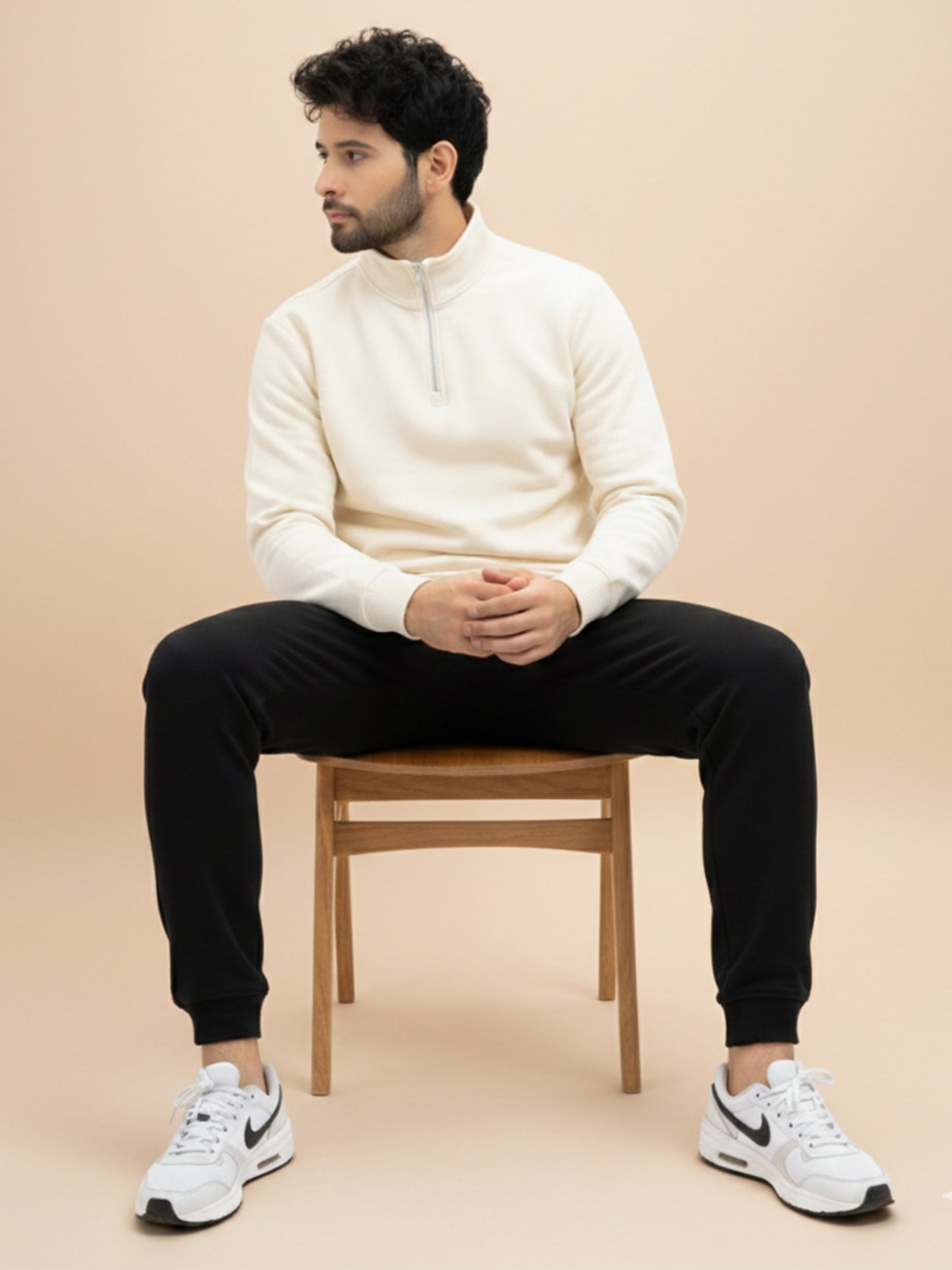 Half Zip Jacket - Off White