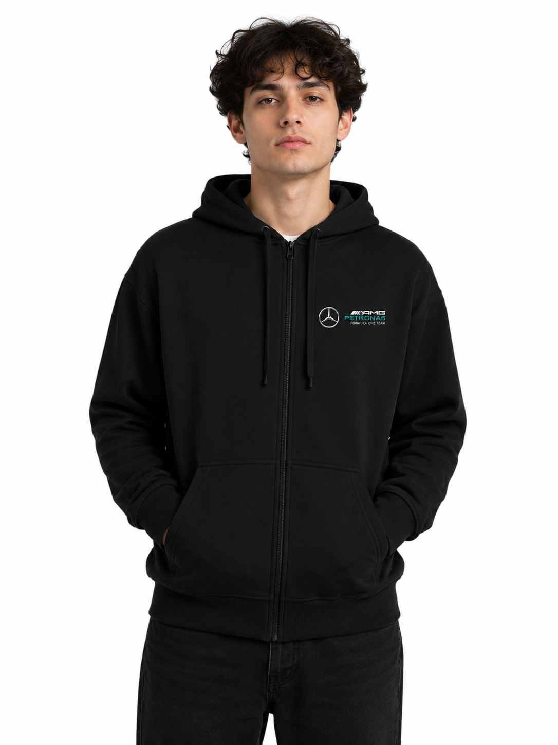 Mercedes Team Inspired Hoodie with Zip
