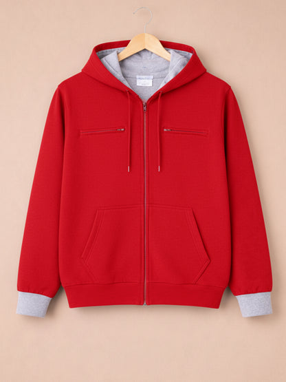 Travel Explorer Hoodie - Red