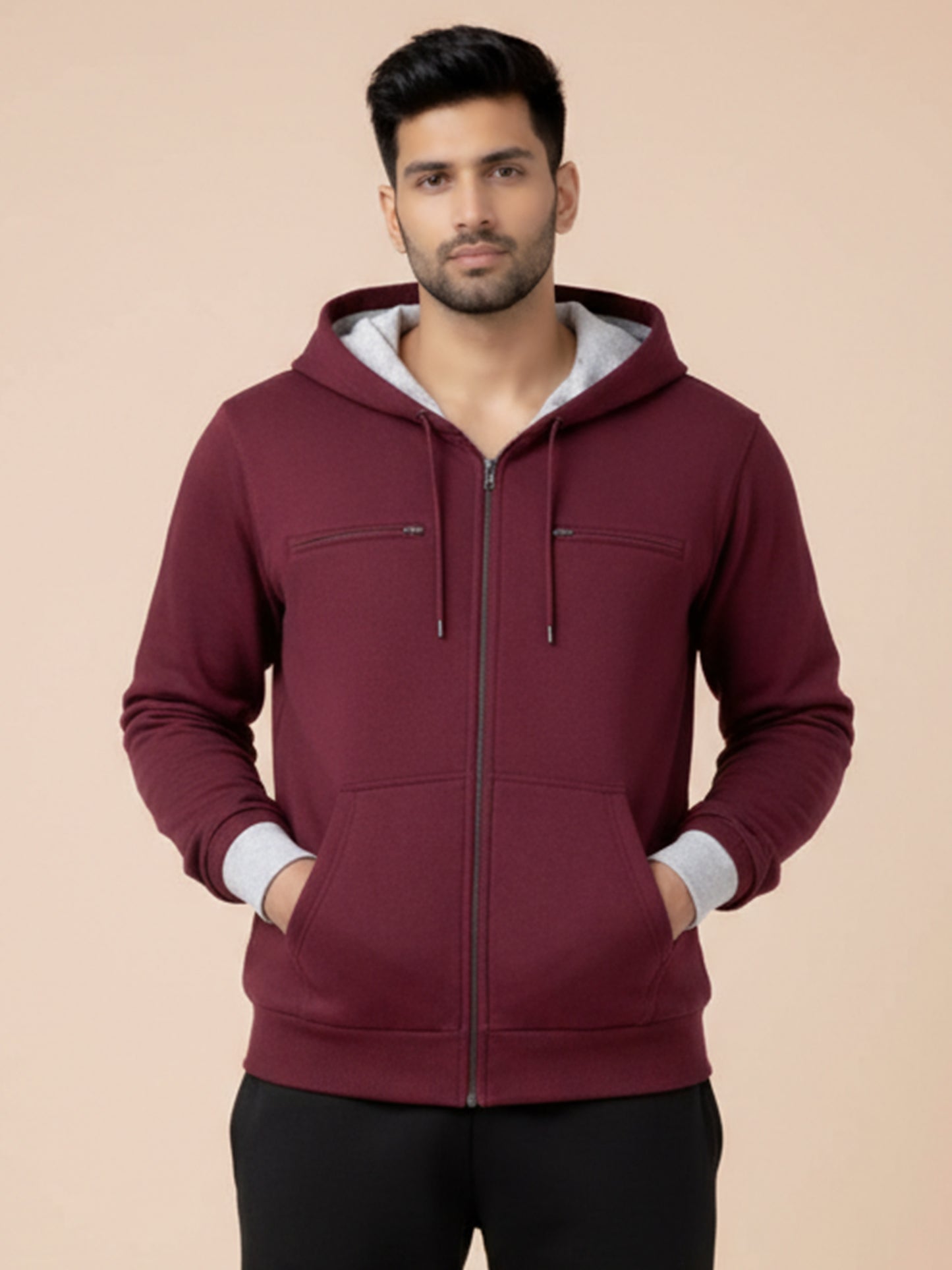 Travel Explorer Hoodie - Maroon