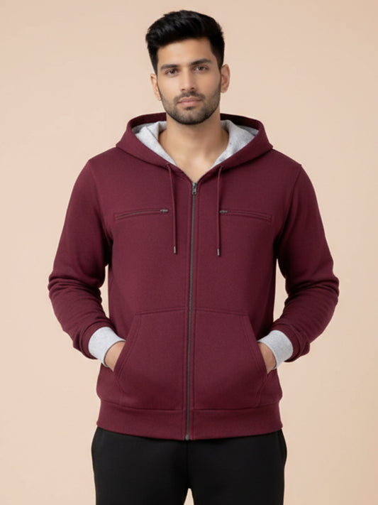 Travel Explorer Hoodie - Maroon