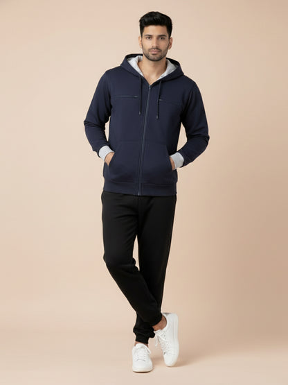 Travel Explorer Hoodie - Petrol Blue