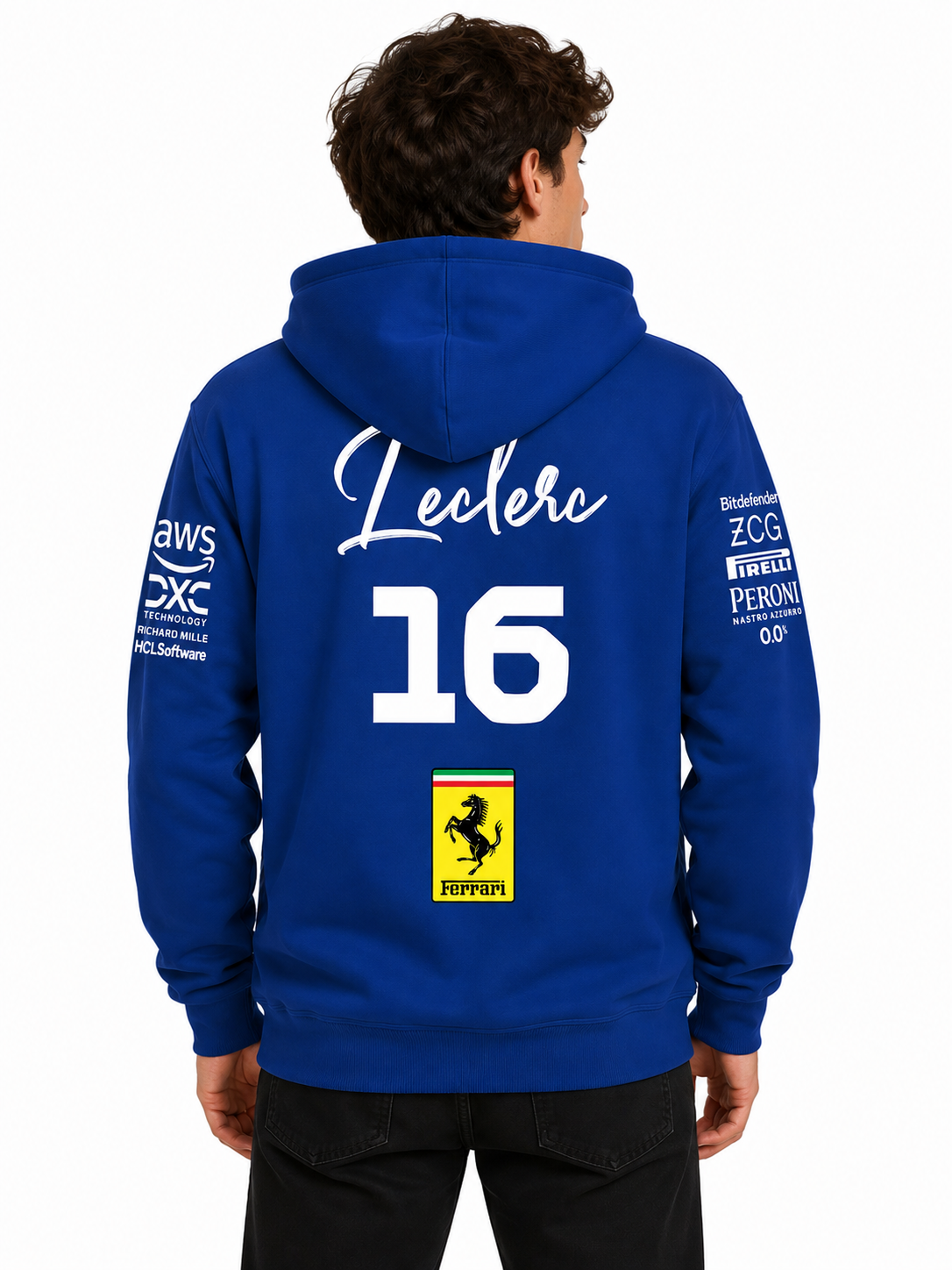 Leclerc Ferrari Hoodie with Zip