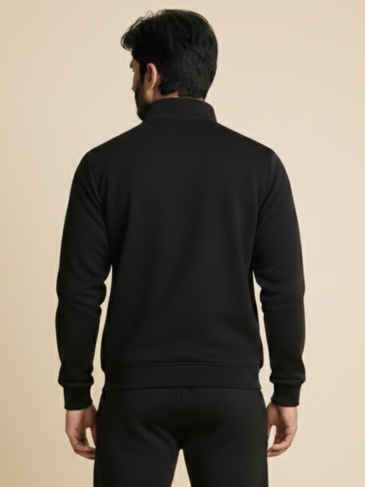 Bomber Jacket - Bold Black with Blue
