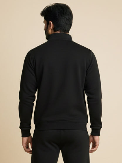 Bomber Jacket - Bold Black with Blue