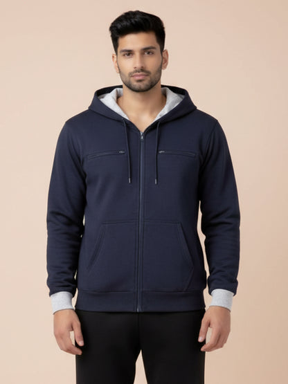 Travel Explorer Hoodie - Petrol Blue