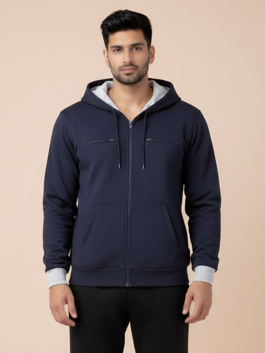 Travel Explorer Hoodie - Petrol Blue