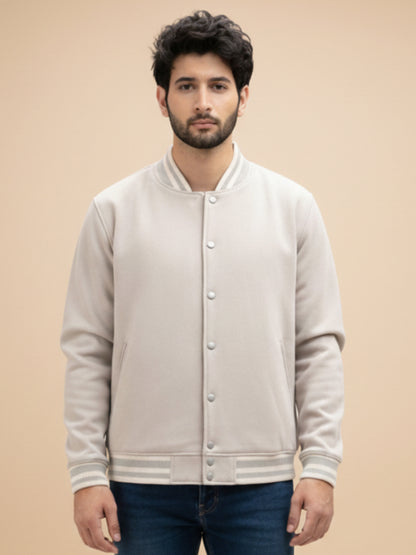 Varsity Jacket - Steel Grey