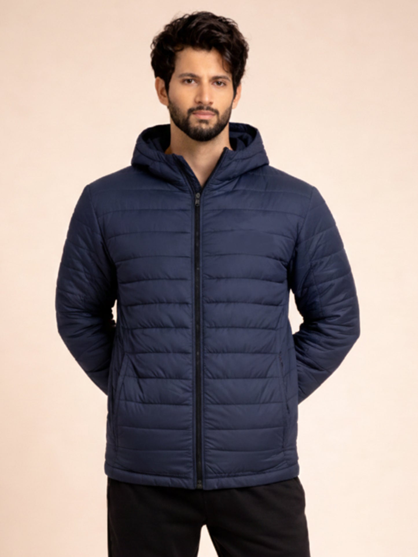 Puffer Jacket - Navy Blue