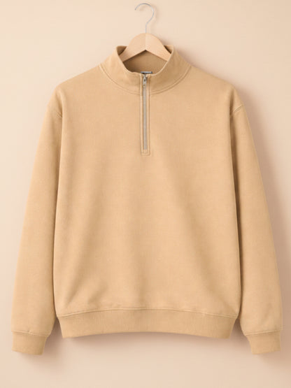 Half Zip Jacket - Beige