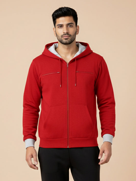 Travel Explorer Hoodie - Red