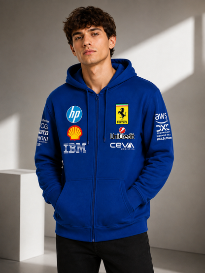 Leclerc Ferrari Hoodie with Zip