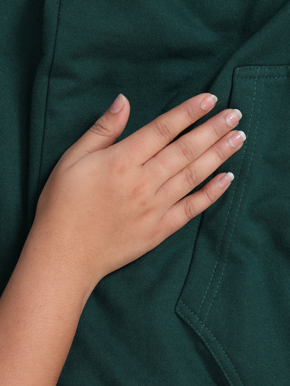 Travel  Explorer Hoodie - Bottle Green