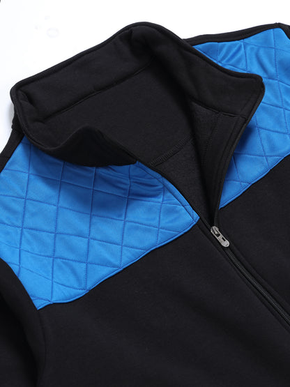 Bomber Jacket - Bold Black with Blue