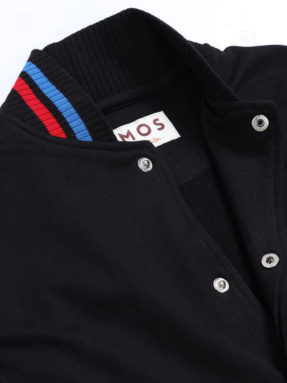 Varsity Jacket - Black with Red