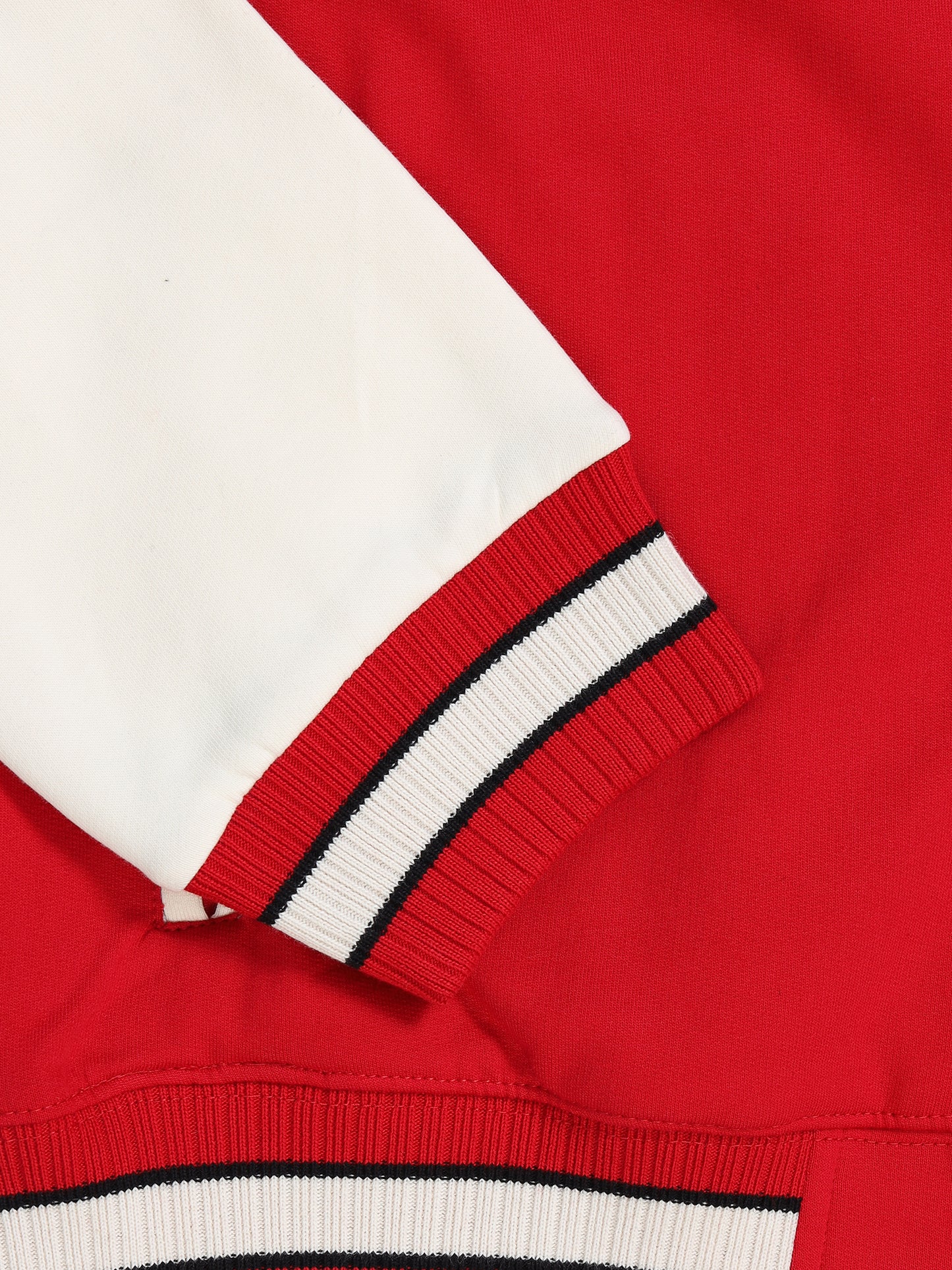 Oversized - Varsity Jacket Red with Off White