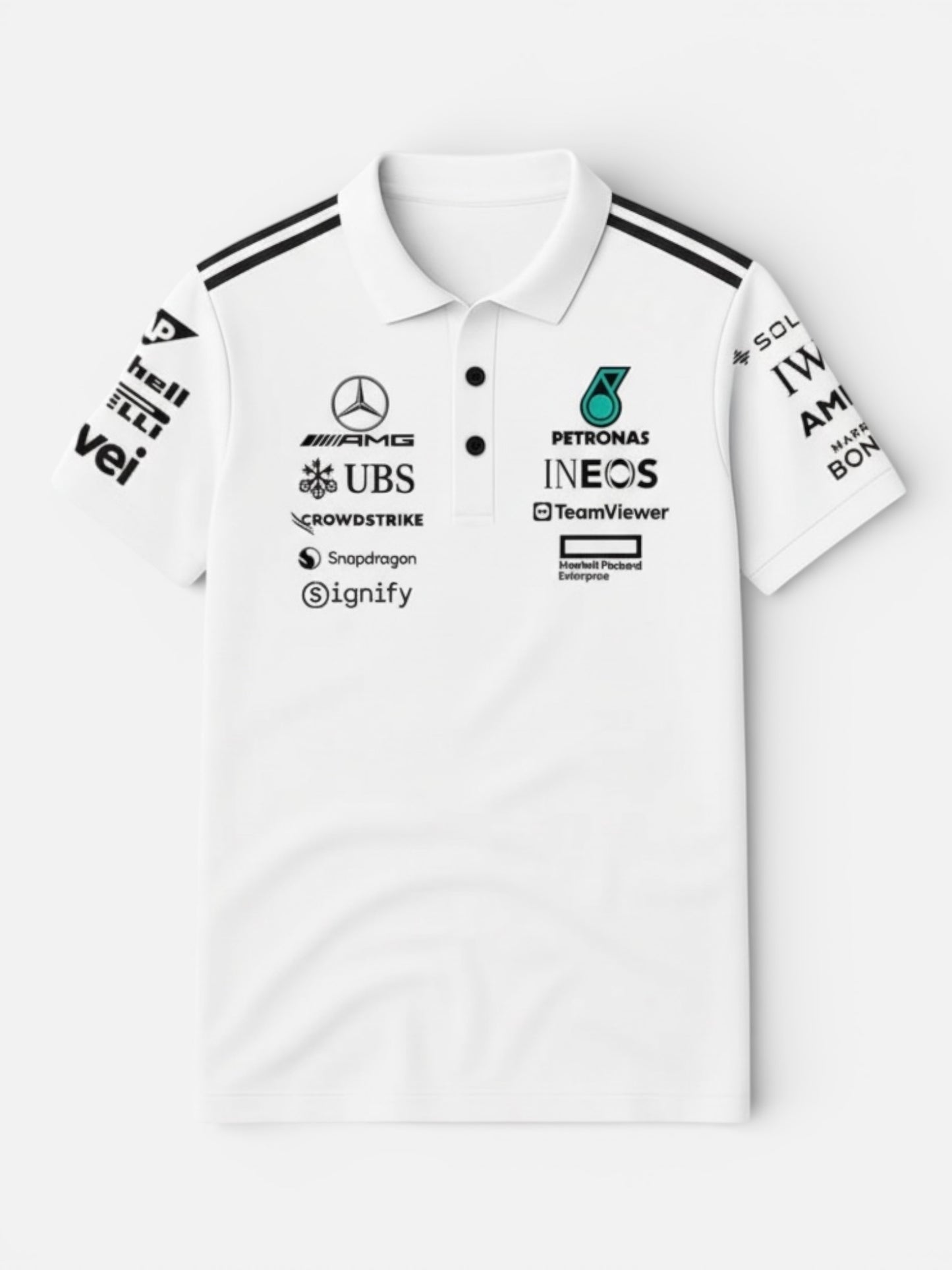 Mercedes AMG Classic White Polo Jersey