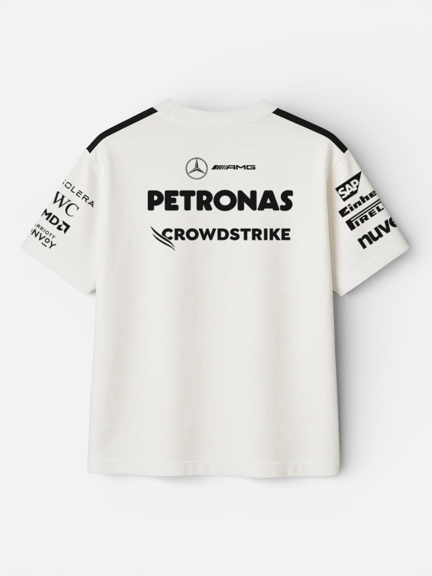 Mercedes AMG Classic White Round Neck Jersey
